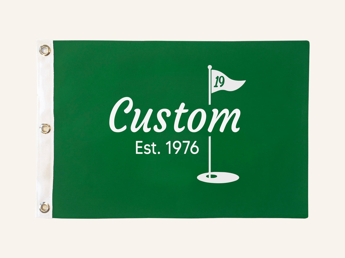 Custom Indoor Golf Flag - 12" x 18"