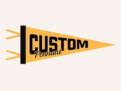 Custom Felt Pennant - 9" x 22"